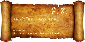 Halász Karolina névjegykártya